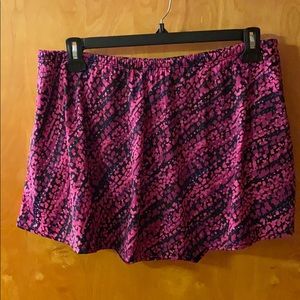 Colorful plus sized swim skirt